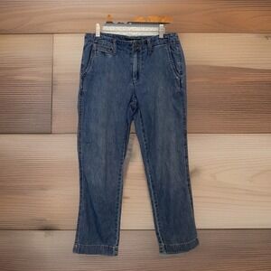 LRL Lauren Ralph Lauren Newbury Cropped Capri Jean Pants Women's Sz 4 Jeans